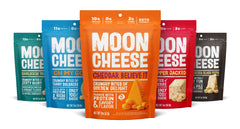 Moon Cheese Bites Bundle cheddar white cheddar parm gouda pepper jacked bites high protein snack