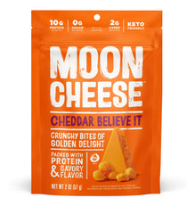 Moon Cheese Bites on the go snack in a compact bag