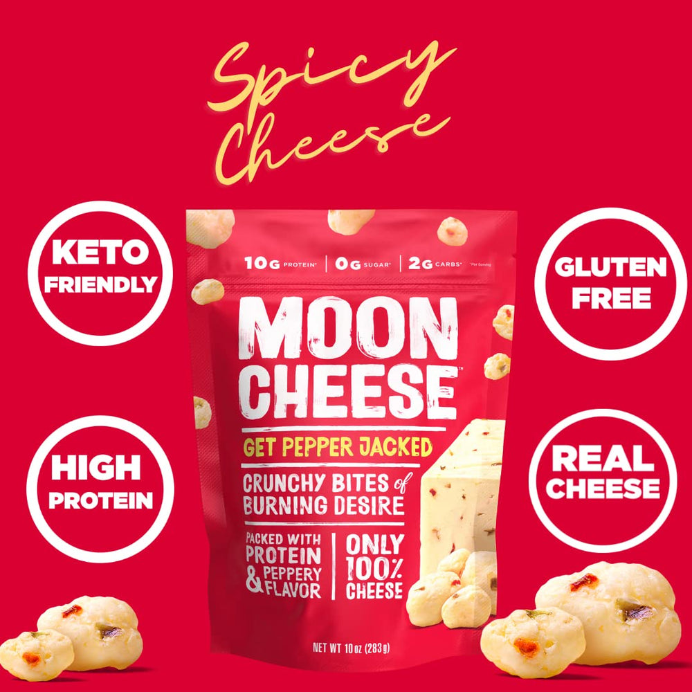 Moon Cheese Bites gluten-free label highlight for a snack option.