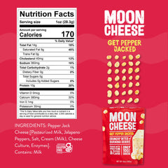 Moon Cheese Bites Pepper Jacked serving plate showcases convenient after-school snack