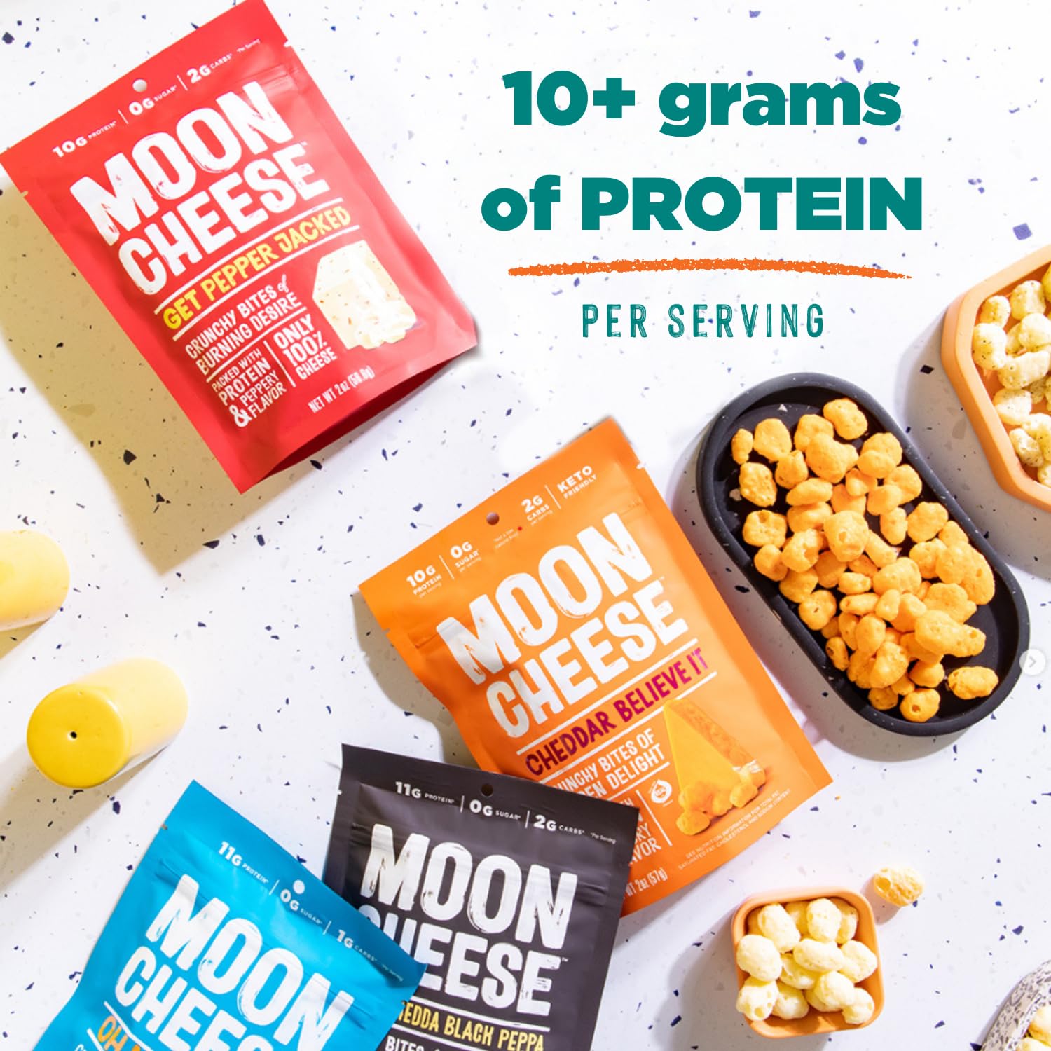 Moon Cheese Oh My Gouda bites daily snack option with rich flavor