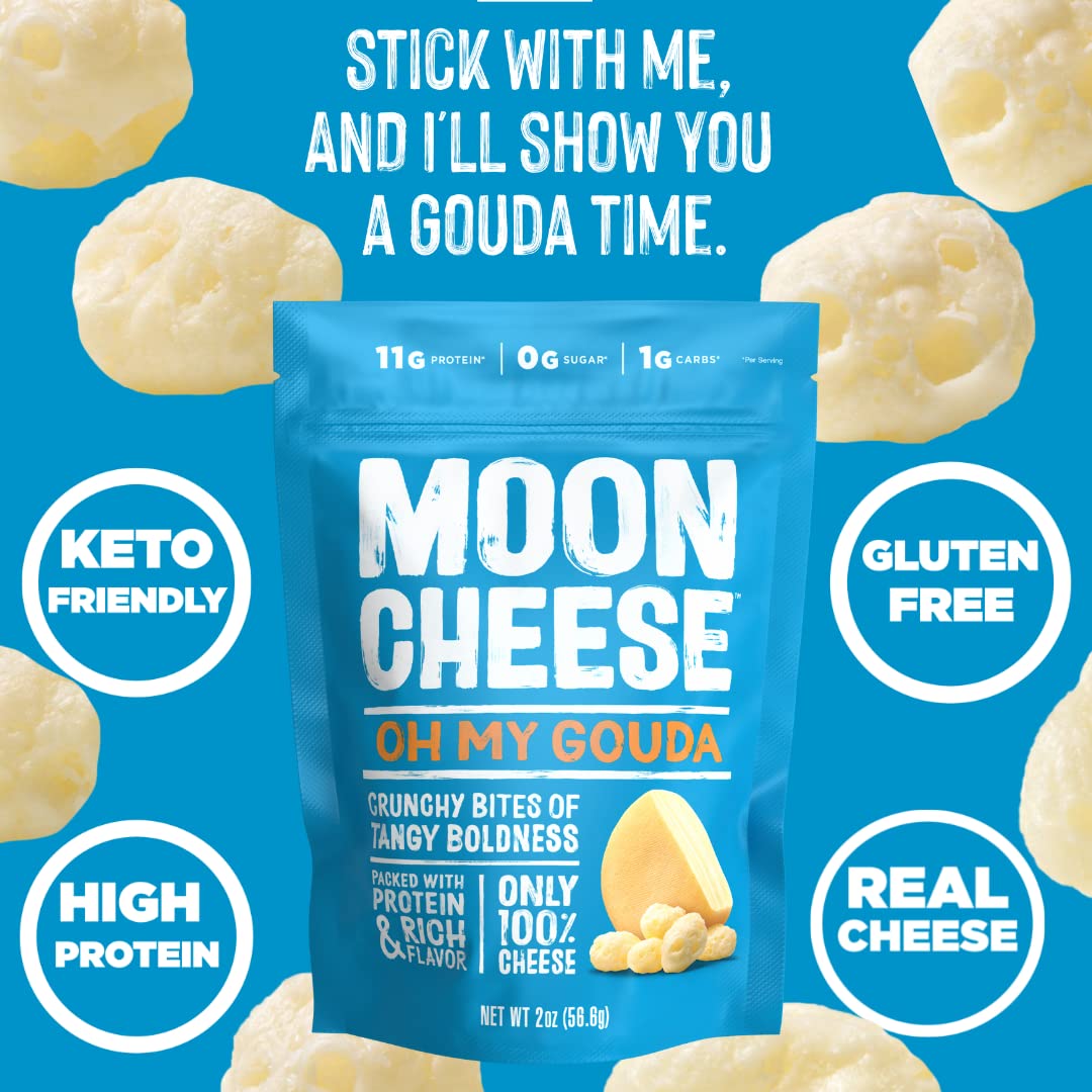 Moon Cheese Oh My Gouda bites protein calcium boost in a gluten-free snack