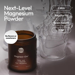 Moon Juice Magnesi-Om teaspoon scoop highlighting convenient daily serving