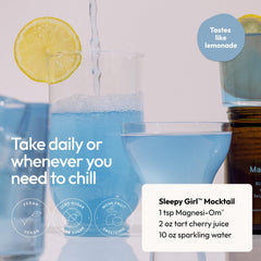 Moon Juice Magnesi-Om mixed in water for a soothing drink