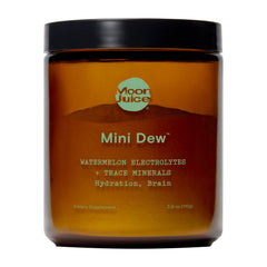 Moon Juice Mini Dew bottle front view highlighting hydration and minerals