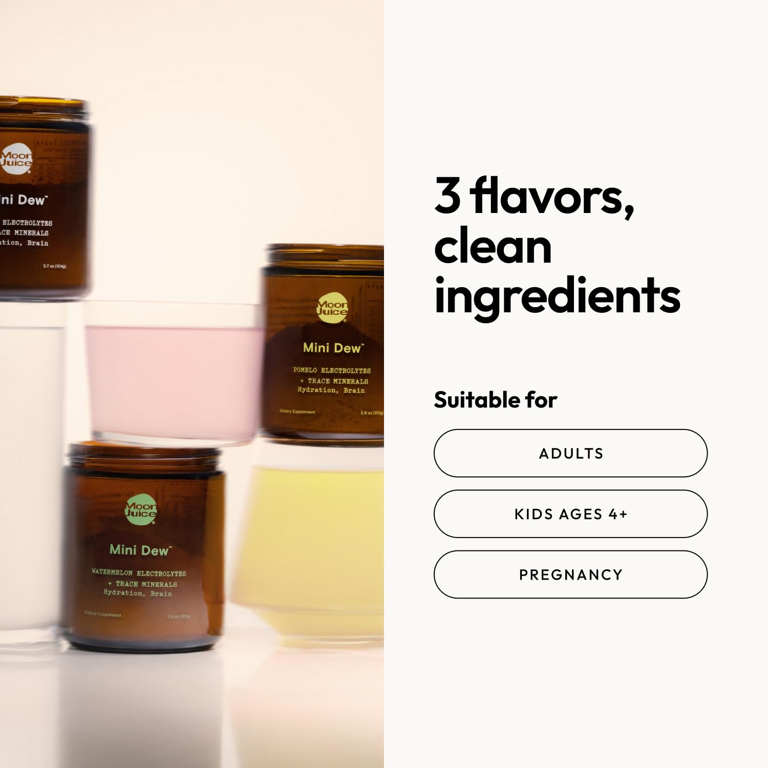 Moon Juice Mini Dew travel-friendly jar ideal for workouts and travel.