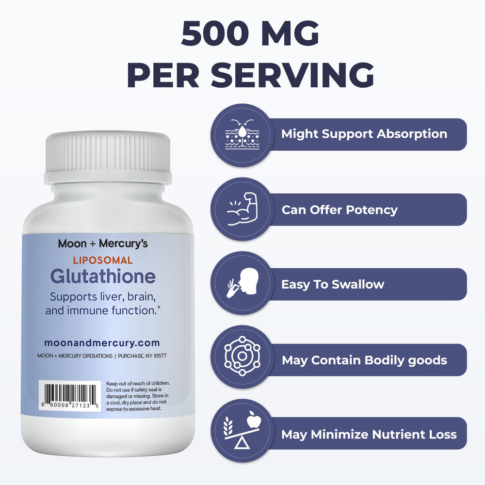 Moon + Mercury ingredient icons emphasize vegan, non-GMO, natural formula