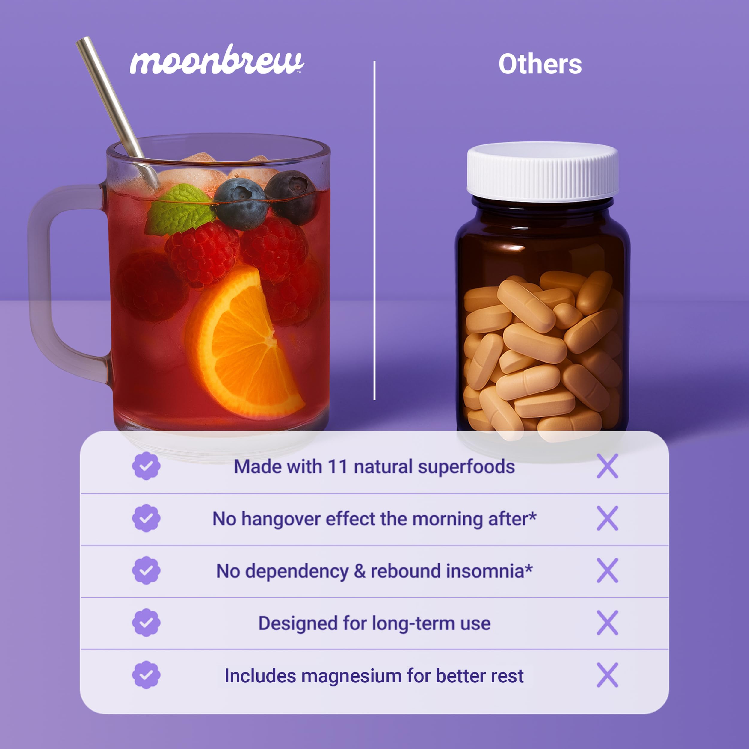 MoonBrew GMP/FDA-compliant facility label ensures quality.