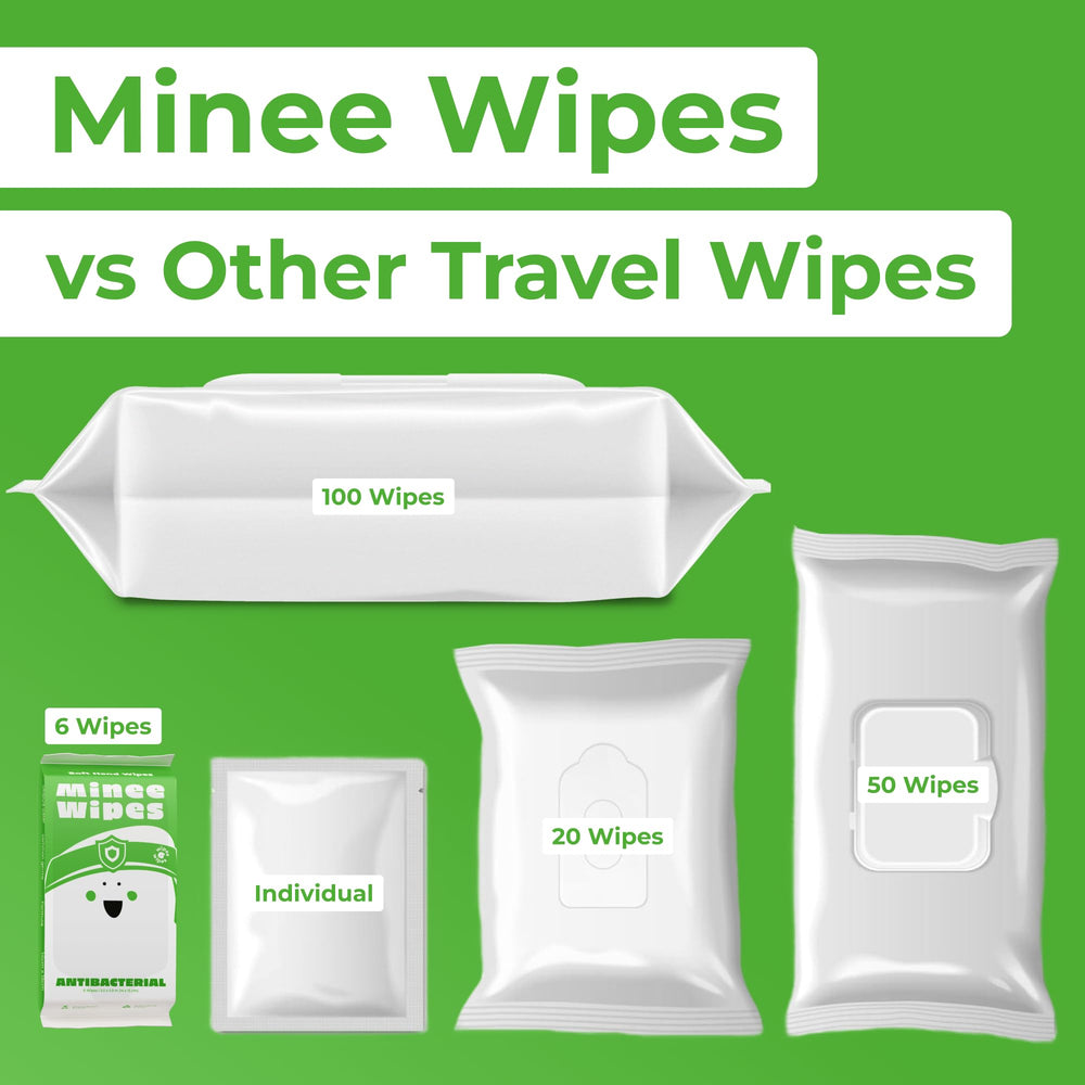 Moonies green tea scented antibacterial wipes refresh hands and surfaces.