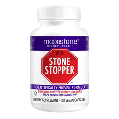 Moonstone Stone Stopper capsules bottle with packaging for kidney health