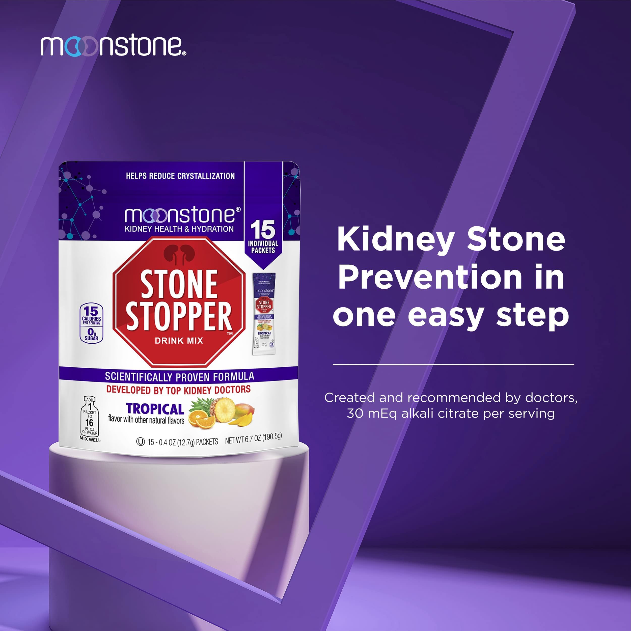 Moonstone Stone Stopper Drink Mix pour promotes quick, easy hydration on the move.