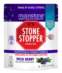 Moonstone Stone Stopper Wild Berry bottle ready for daily hydration support.