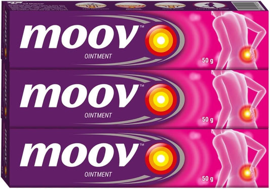 Moov Fast Quick Cream pack of 3 offers convenient on-the-go relief for muscles and joints.