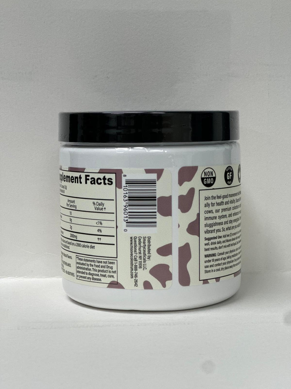MOOVE Clean ingredients image highlights no gums or artificial additives.