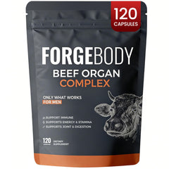 MORANDEE Forgebody beef organ capsules bottle front for easy daily use