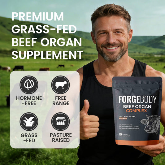 MORANDEE Forgebody capsules closeup showing easy-to-swallow capsules for daily energy