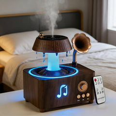Mor bou Raindrop diffuser with remote for easy operation.