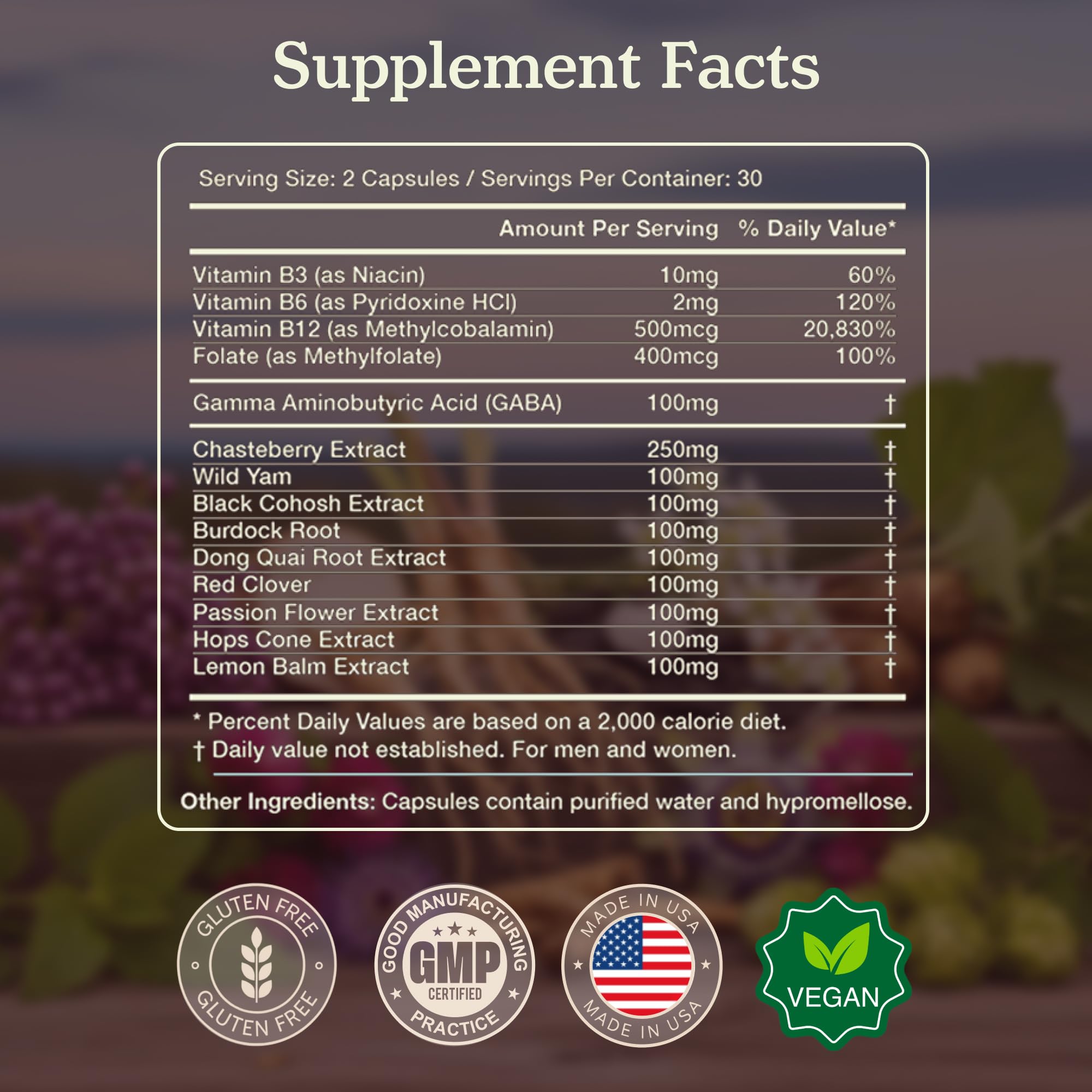 More. Longevity & Wellbeing clean-label packaging highlighting natural ingredients.