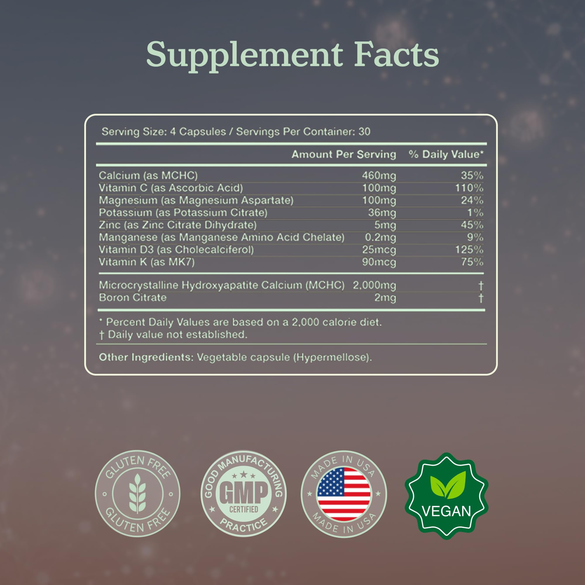 More Longevity & Wellbeing vitamin D3 K2 bottle emphasizes nutrient synergy guiding calcium.