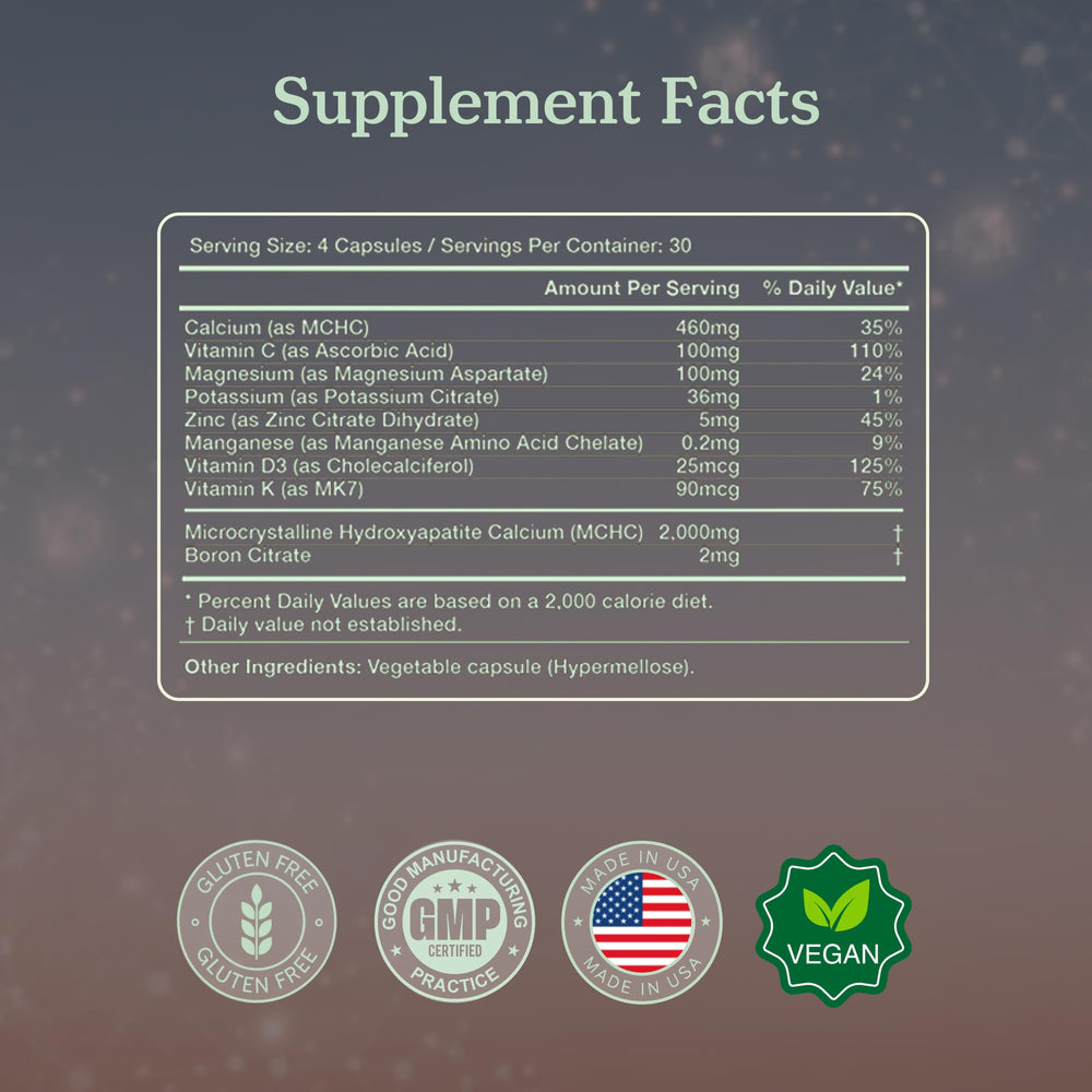 More Longevity & Wellbeing vitamin D3 K2 bottle emphasizes nutrient synergy guiding calcium.