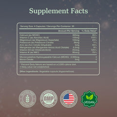 More Longevity & Wellbeing vitamin D3 K2 bottle emphasizes nutrient synergy guiding calcium.