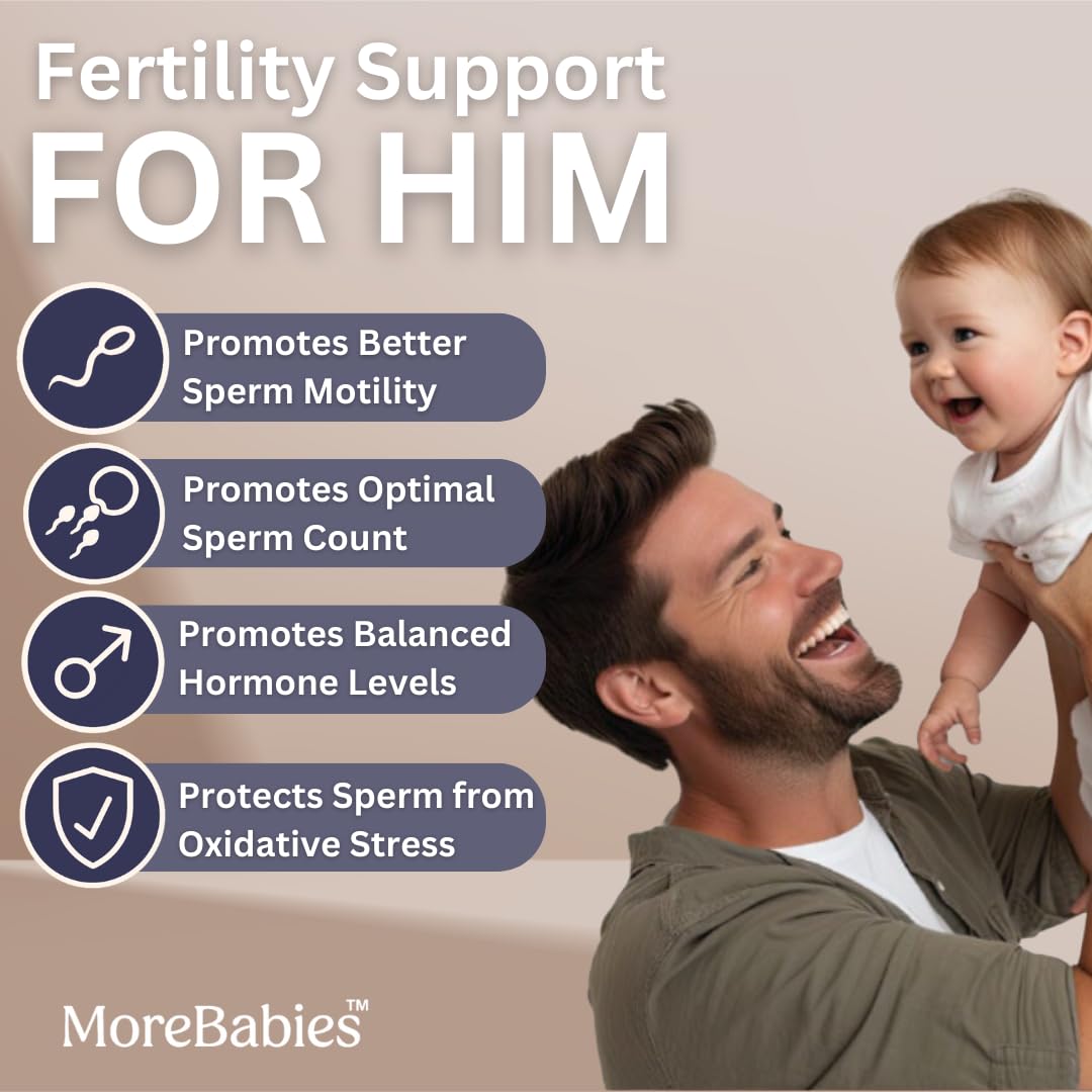 MoreBabies NAC and CoQ10 ingredients visible on label