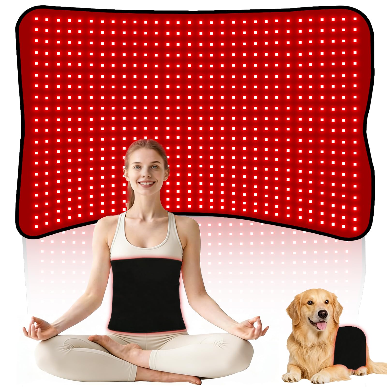 Morespond red light therapy mat back relief for targeted core comfort