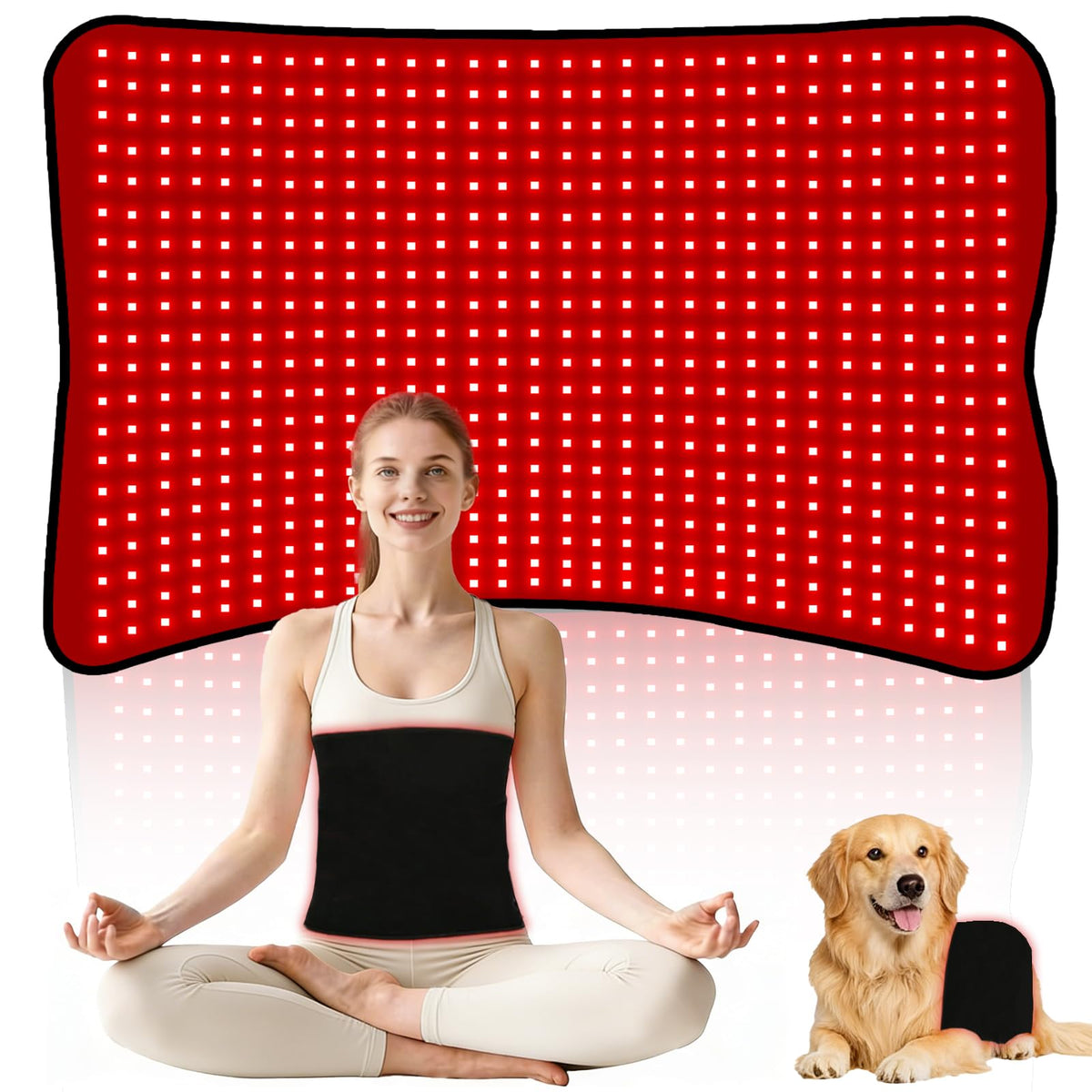 Morespond red light therapy mat back relief for targeted core comfort