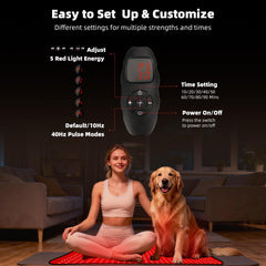Morespond red light therapy mat shoulders relief for upper-body relaxation