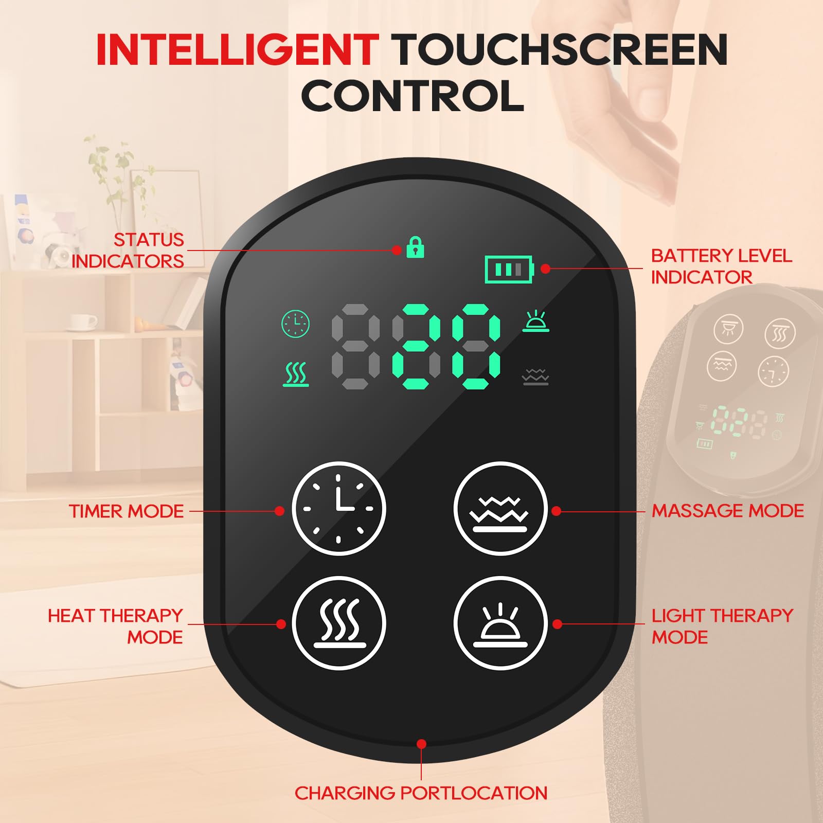 Morfone 3 heat 4 vibration modes for customizable relief