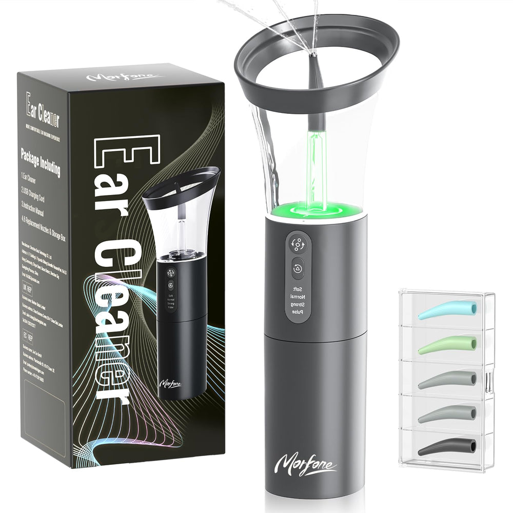 Morfone ear-cleaning-kit flexible-nozzle for comfortable ear irrigation and safety