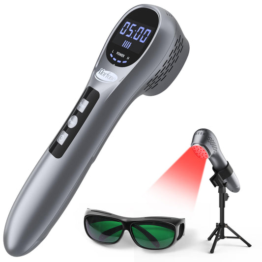Morfone handheld red-light device front view for focused at-home sessions.