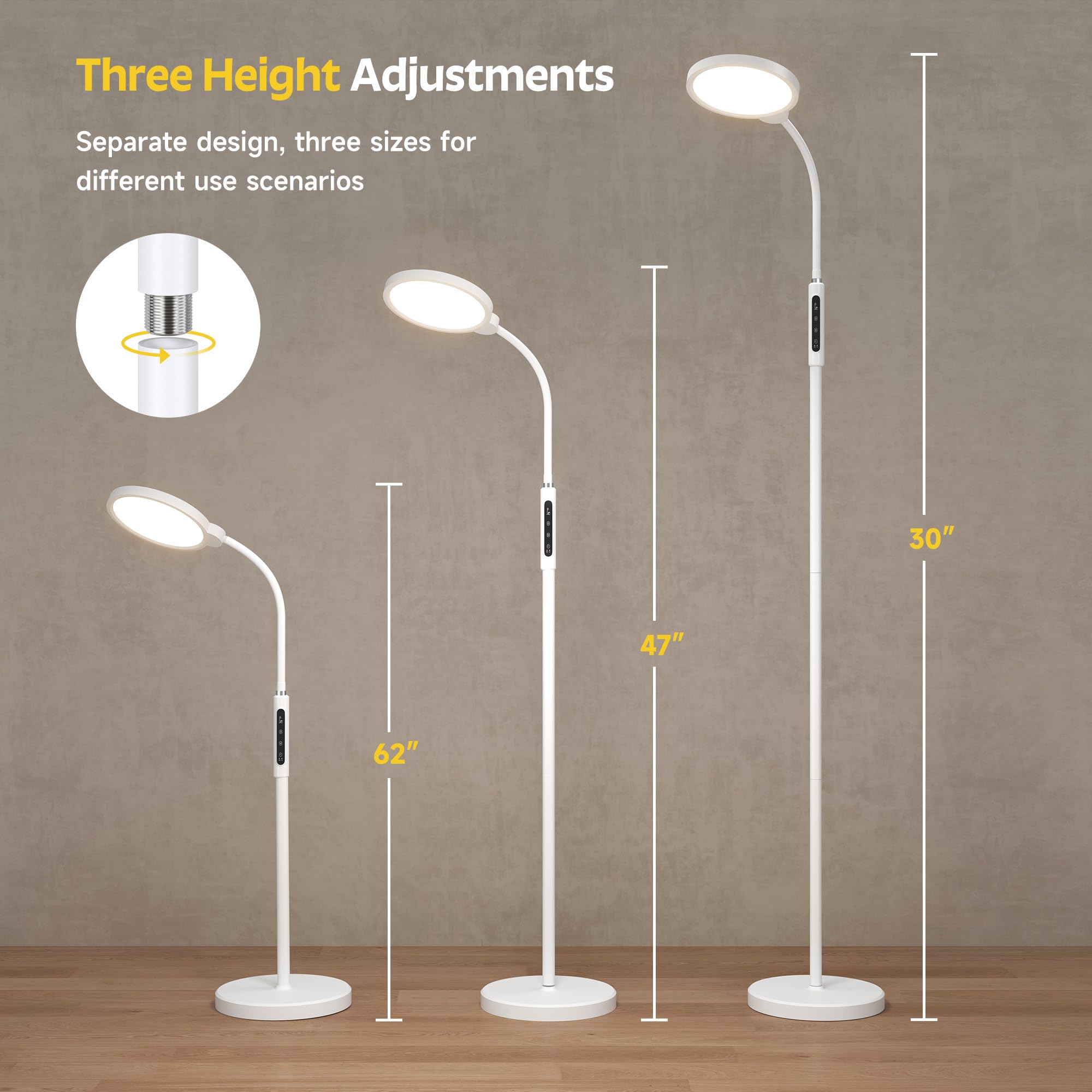 Morfone Happy Light Therapy Lamp UV-free design emphasizing safe daily use
