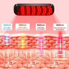 Morfone red light panel with adjustable stand for hands-free, precise coverage