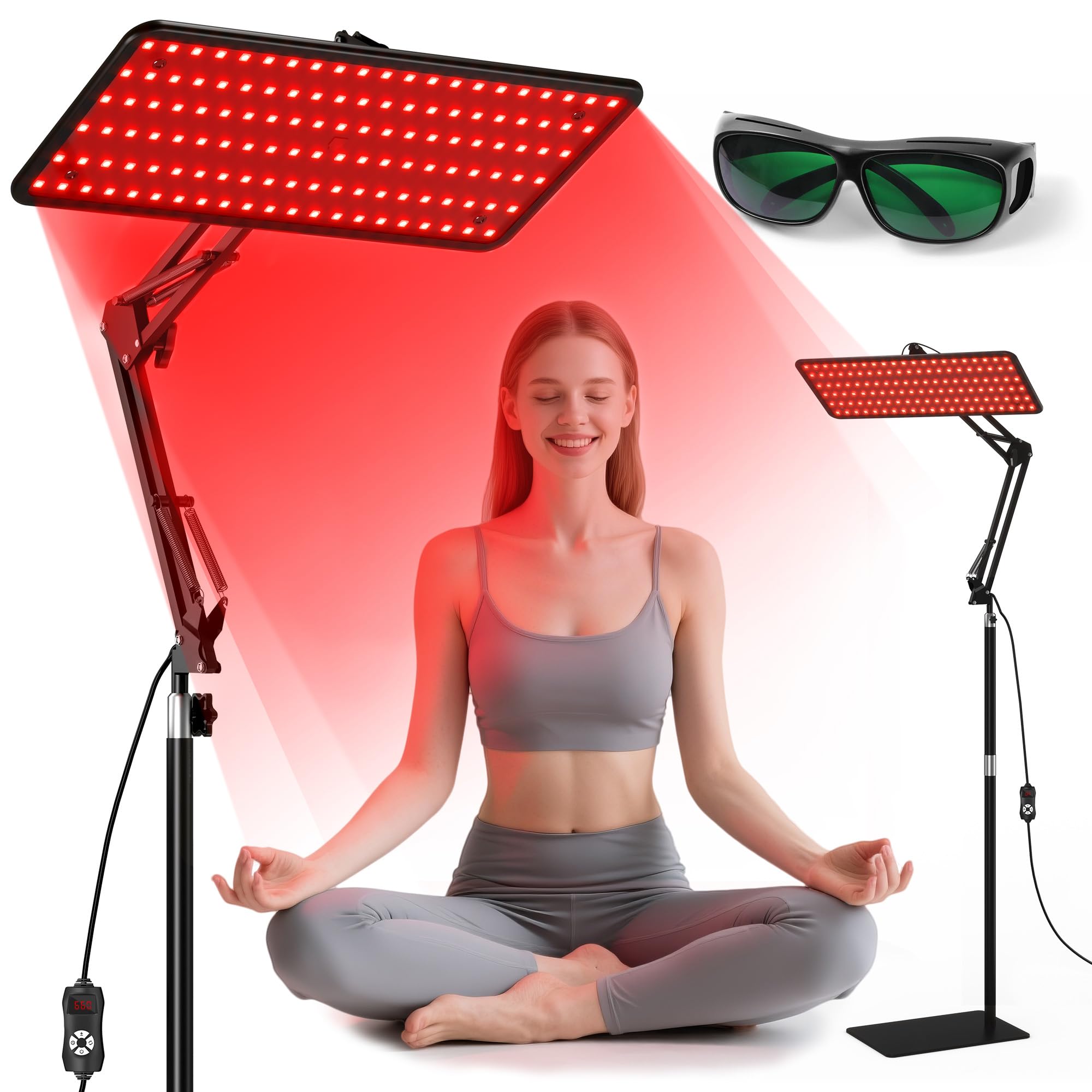 Morfone red light therapy panel front view for at-home skincare benefits.