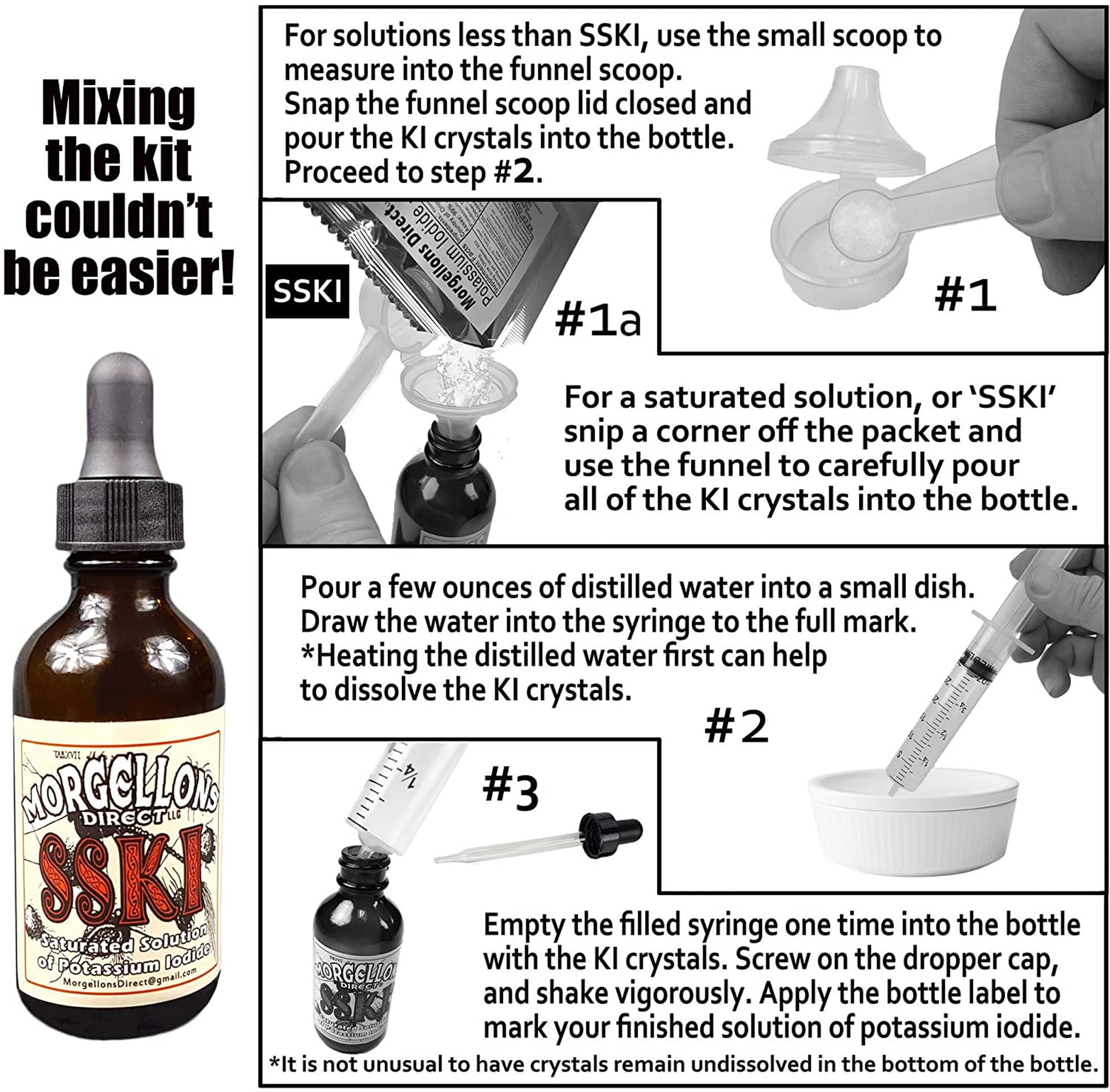 Morgellons Direct SSKI drops show precision dosing for each batch.