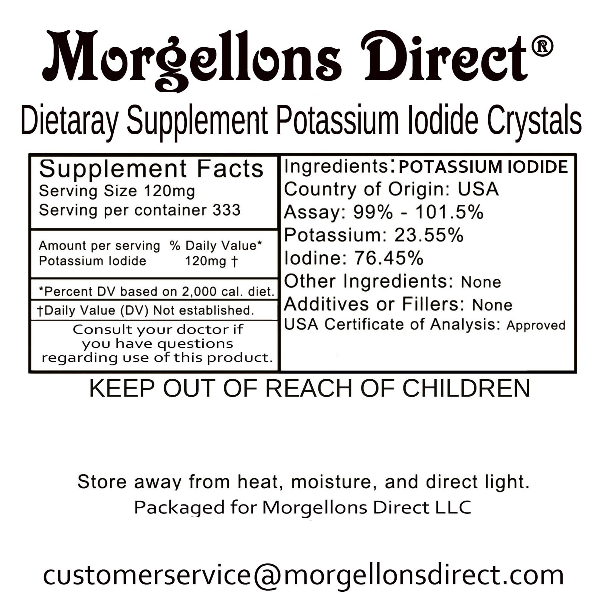 Morgellons Direct SSKI instructions with photos guide mixing.