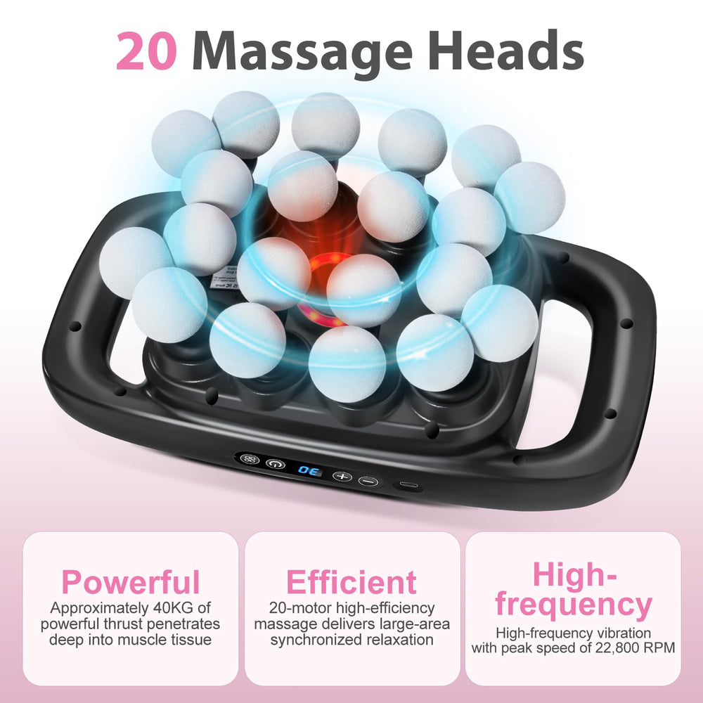 Morlivan massage gun soothing light aiding relaxation during sessions