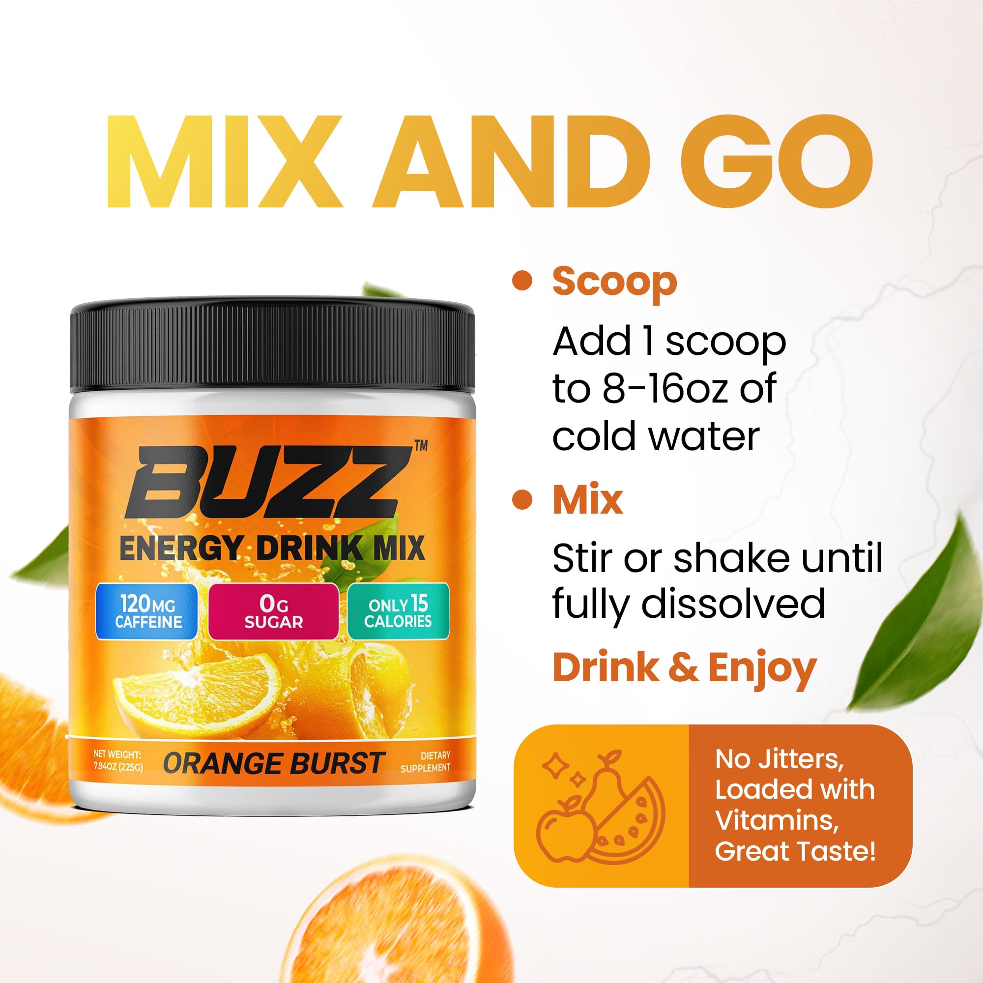 Morning Buzz packaging showcasing antioxidants for daily wellness.