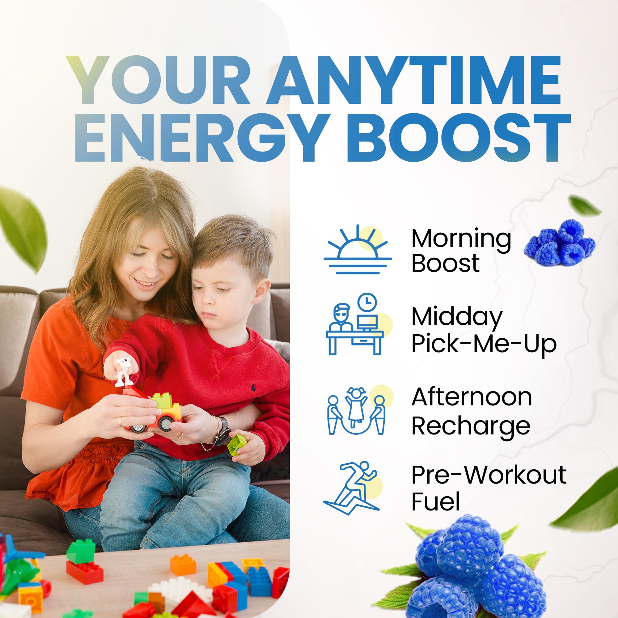 Morning Buzz dissolving powder in water for quick refreshment