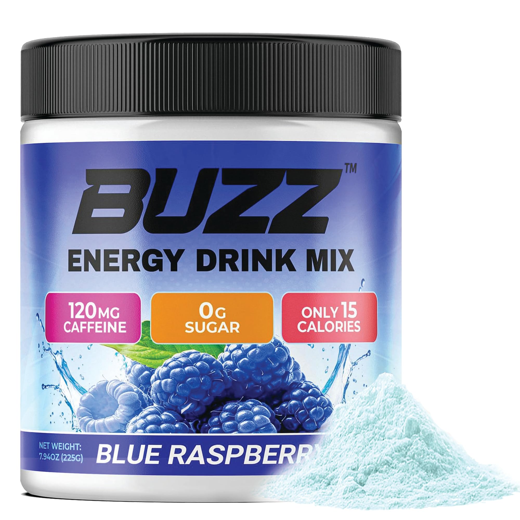 Morning Buzz ingredients label highlights vitamins, minerals, and antioxidants