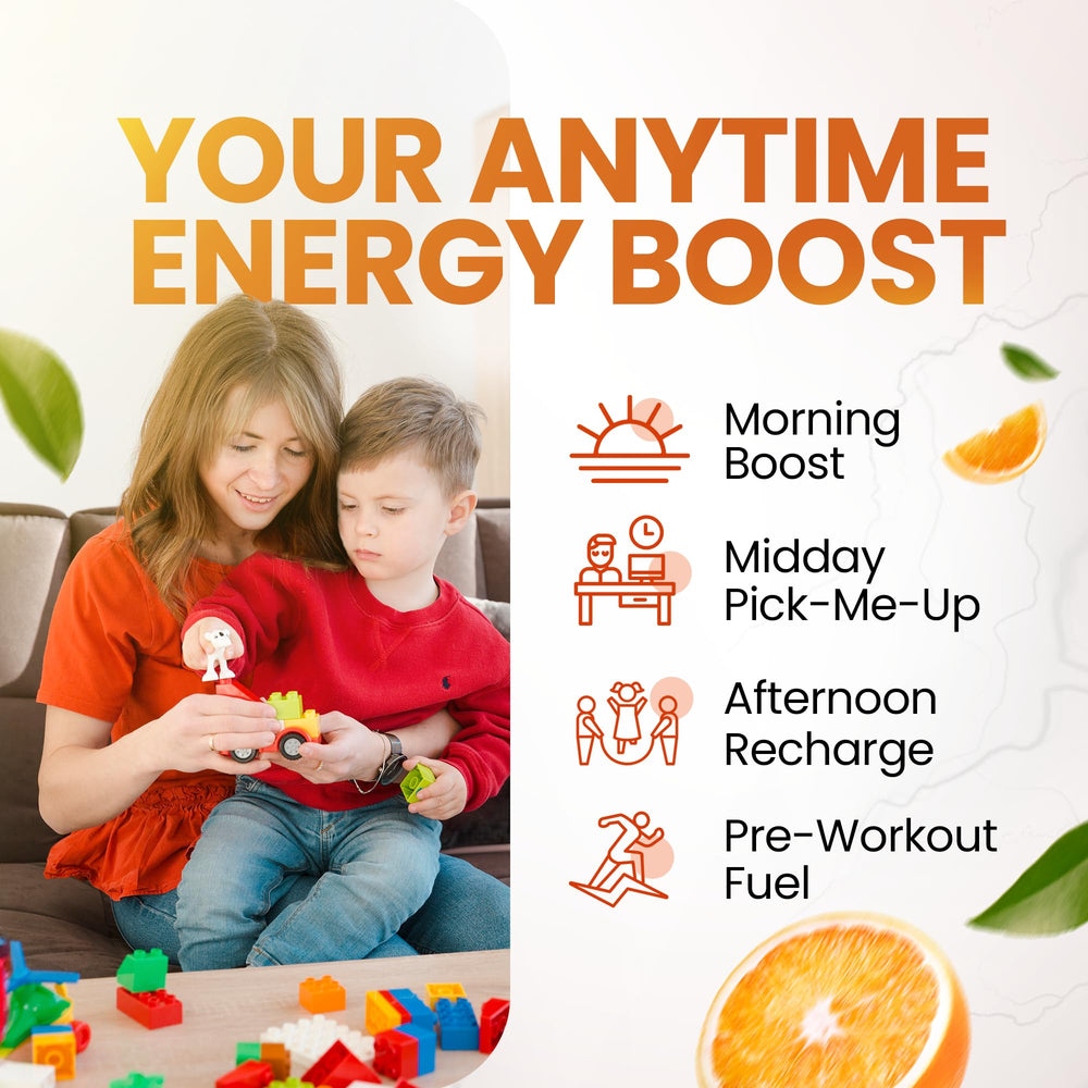 Morning Buzz scoop ready-to-mix for quick, jitter-free morning energy.
