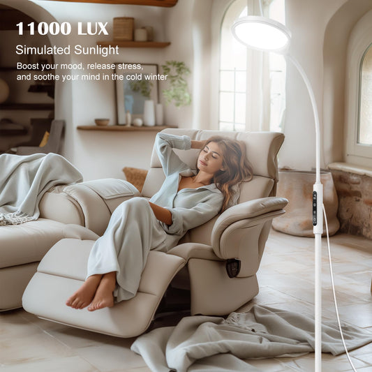 Morpholife LED sunlight lamp full-spectrum with true colors for overcast days