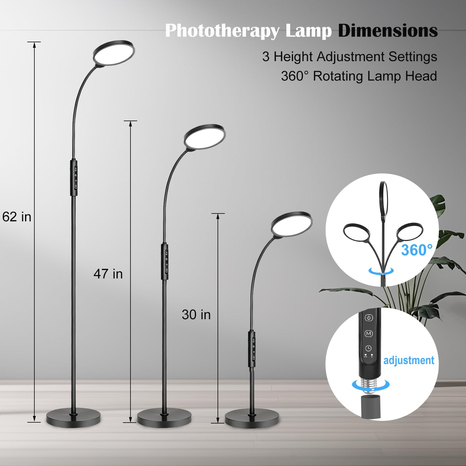 Morpholife lamp 360-degree gooseneck for precise direction.
