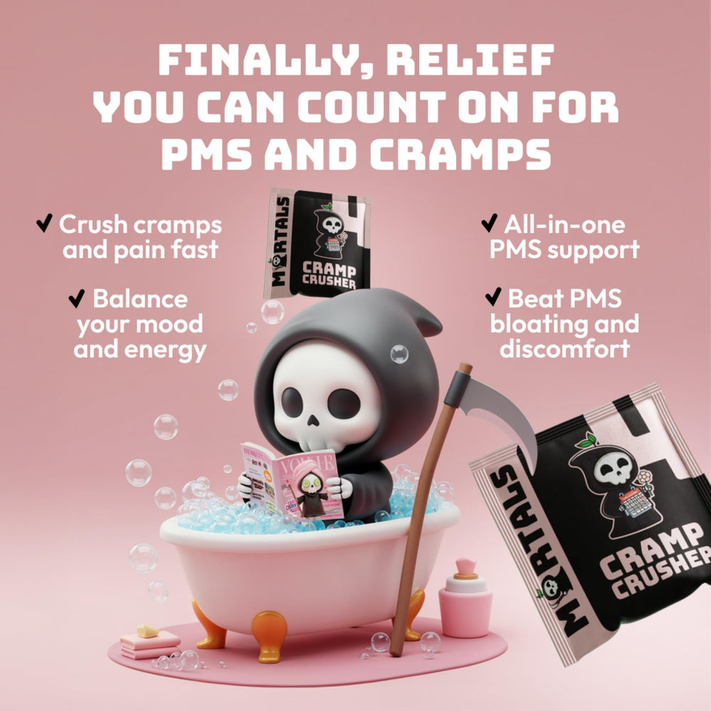 Mortals Cramp Crusher packaging indicates USA manufacturing