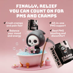 Mortals Cramp Crusher packaging indicates USA manufacturing