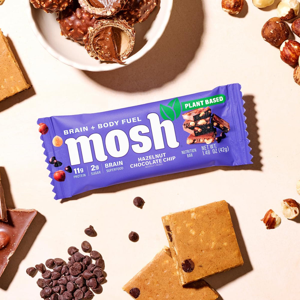 On-the-go MOSH bar, perfect for quick energy during busy days.