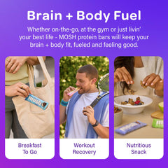 MOSH gluten-free, high-fiber bar travels well as a wholesome snack.