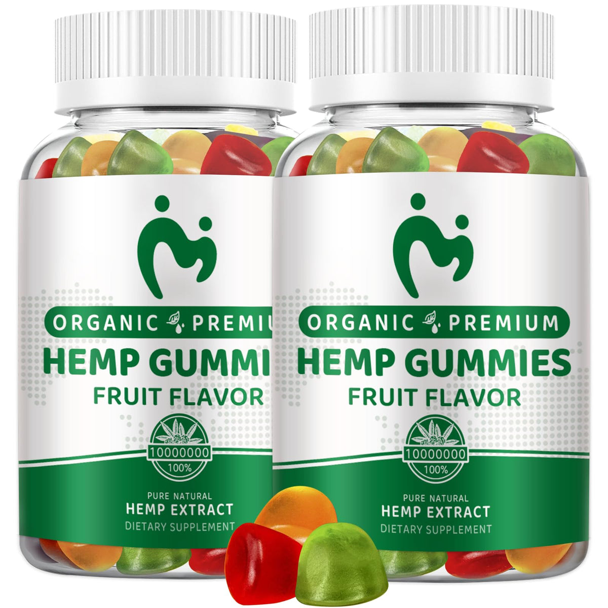 MOSRAY hemp gummies bottle pour for easy evening dosing and relaxation.
