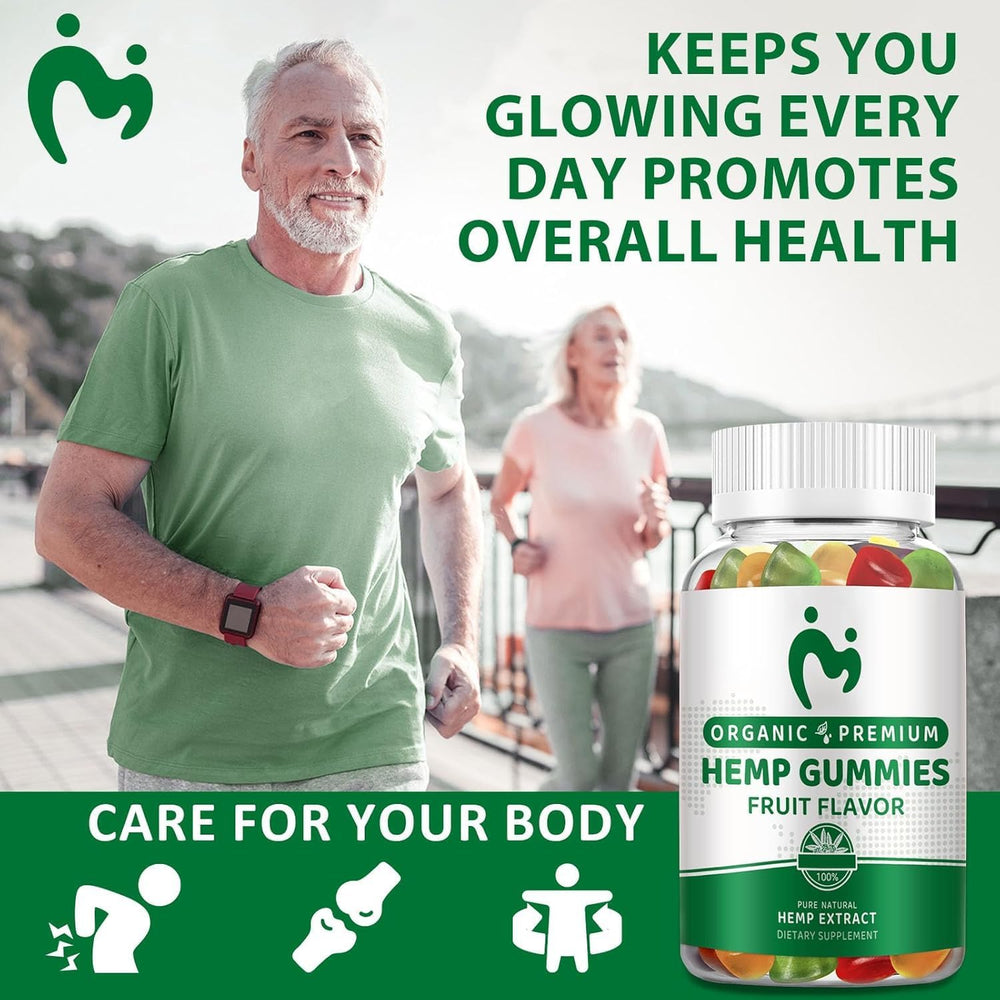 MOSRAY Hemp Gummies ingredients panel highlights omega fatty acids and vitamins.